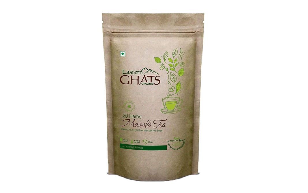 Eastern Ghats Organic 20 Herbs Masala Tea    Pack  100 grams